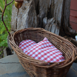 Zwergenbett rot kariert